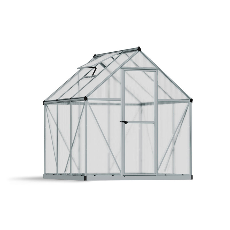 Serre en polycarbonate Mythos argentée 3,3 m² CANOPIA