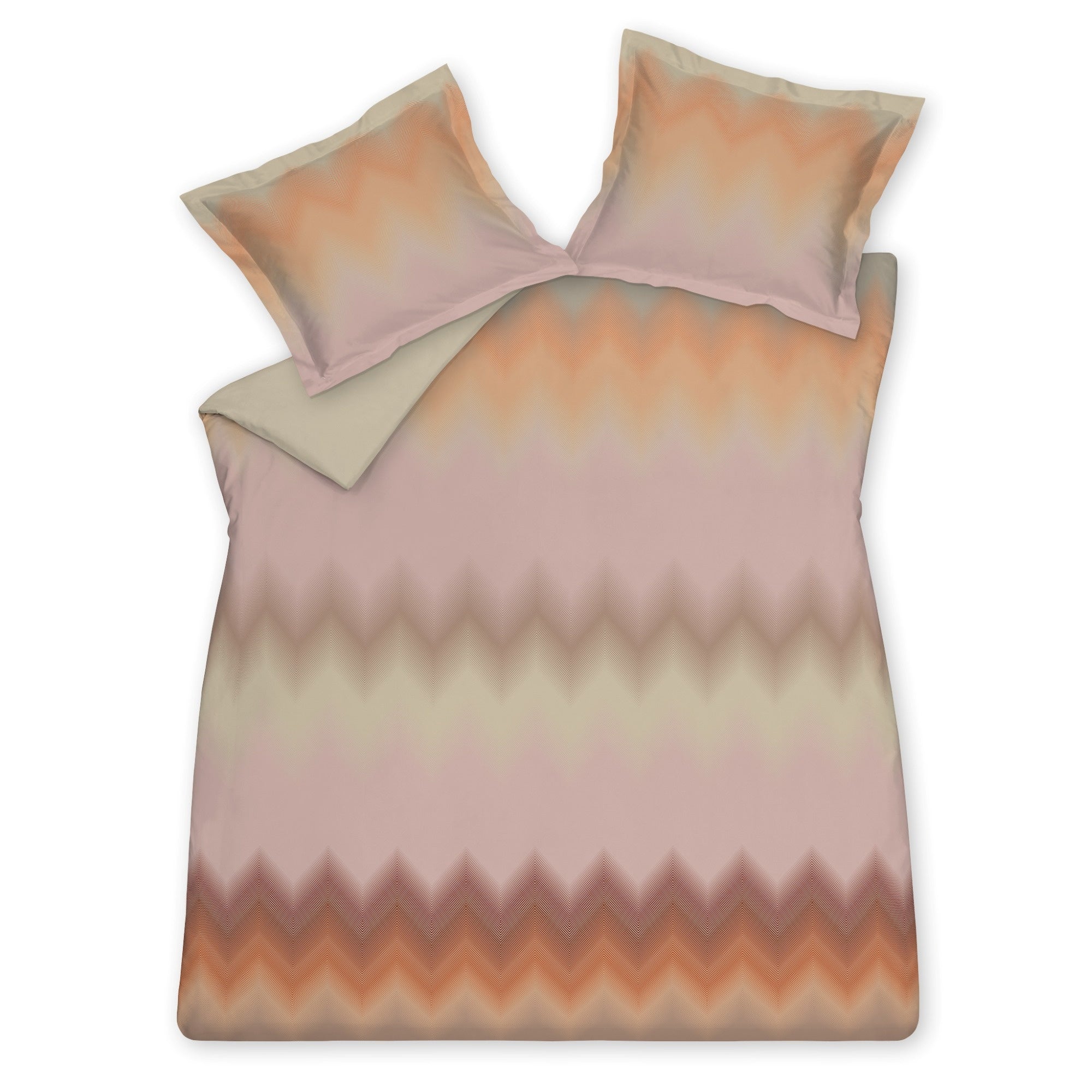 Dynamic Dekbedovertrek   200 x 200 220 cm   Roze   Oranje