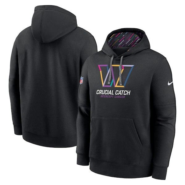 Washington Commanders Nike 2024 NFL Crucial Catch Club Pullover Hoodie - Black