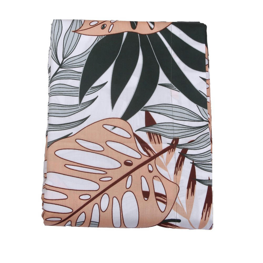 TROPICAL SATIN - Drap plat satin de coton 180x290 cm imprimé Tropical