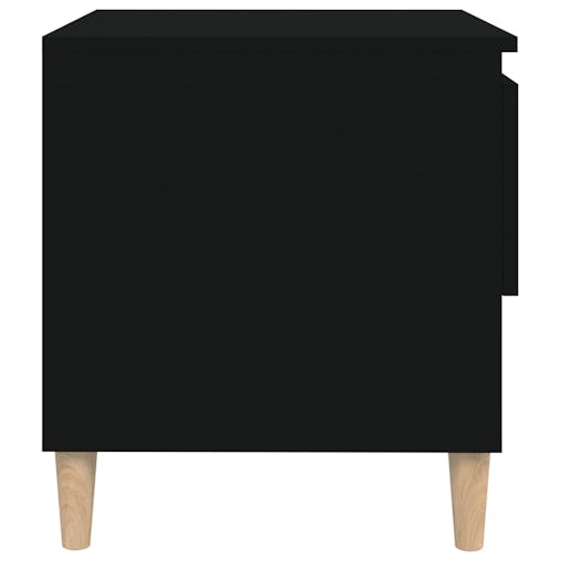NNEVL Bedside Tables 2 pcs Black 50x46x50 cm Engineered Wood