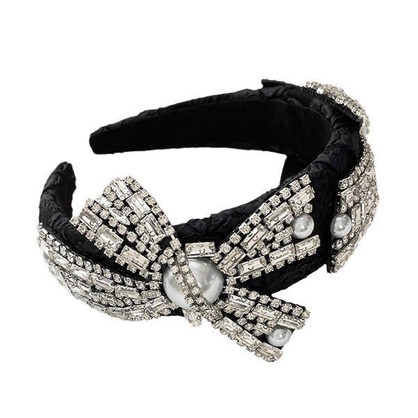 PEACH ACCESSORIES Iridescent Gem & Spike Embellished Luxurious Hairband