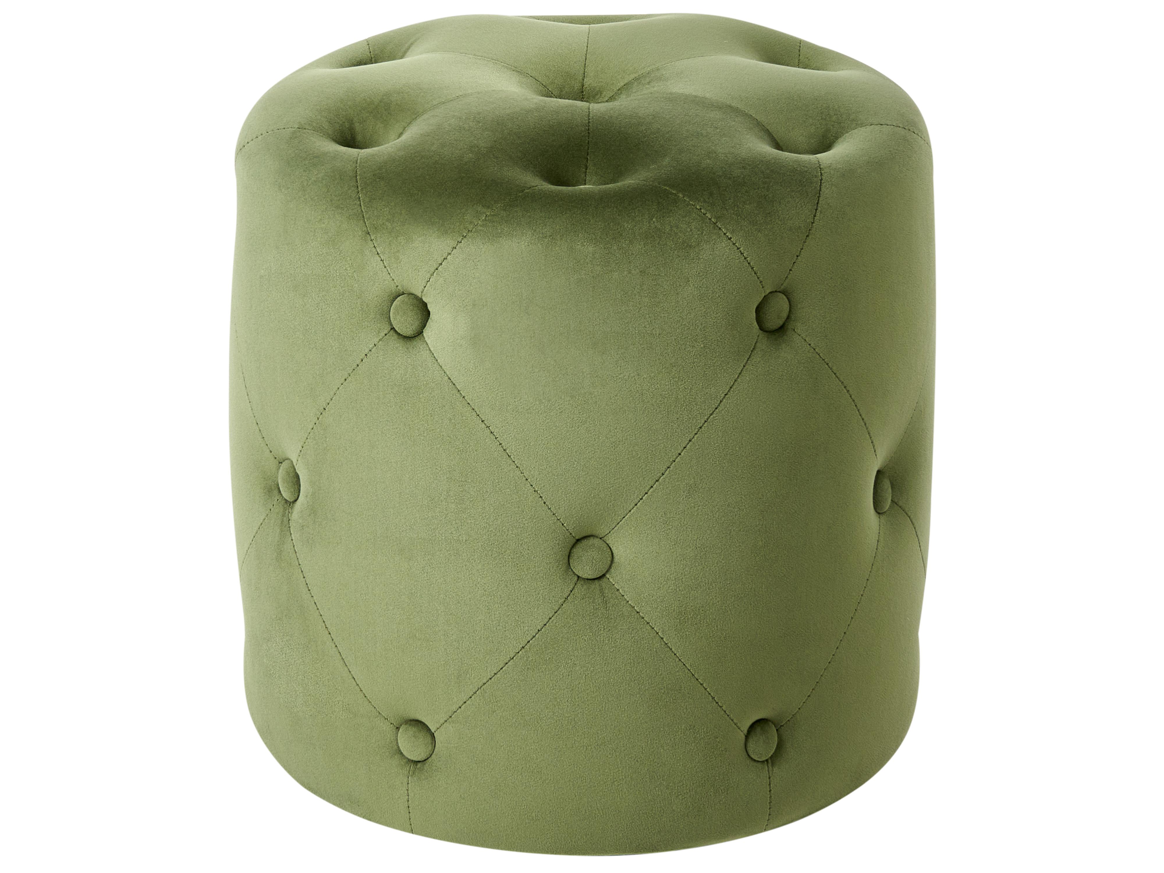 Pouffe COROLLA Velvet Olive Green