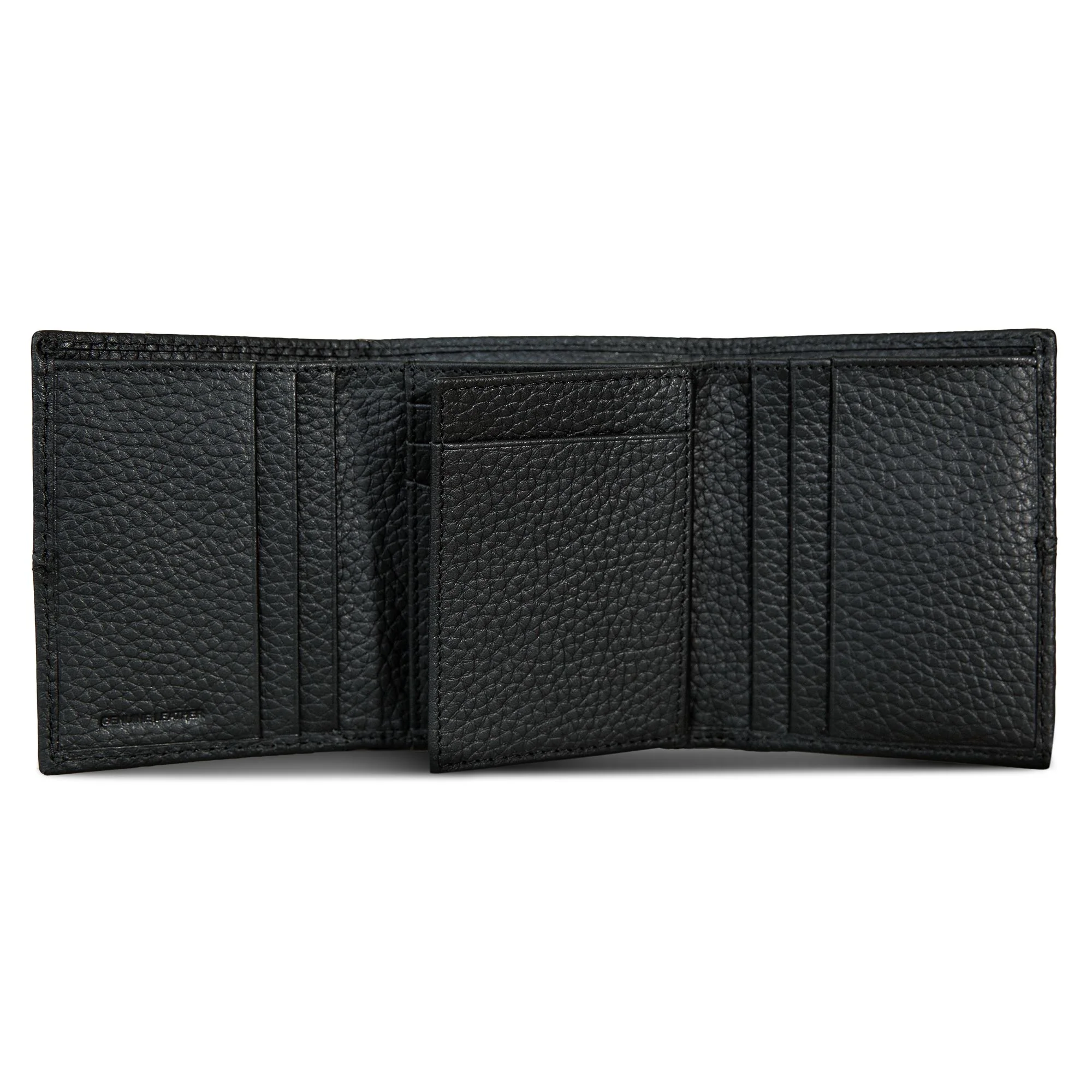 Extra Capacity Rugged Leather Trifold With Flip Id