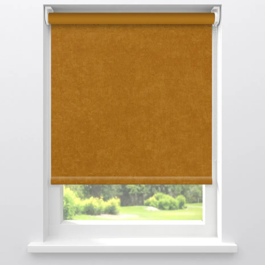 Kwantum Rolgordijnen | Rolgordijn Gus  Deels Verduisterend Oker