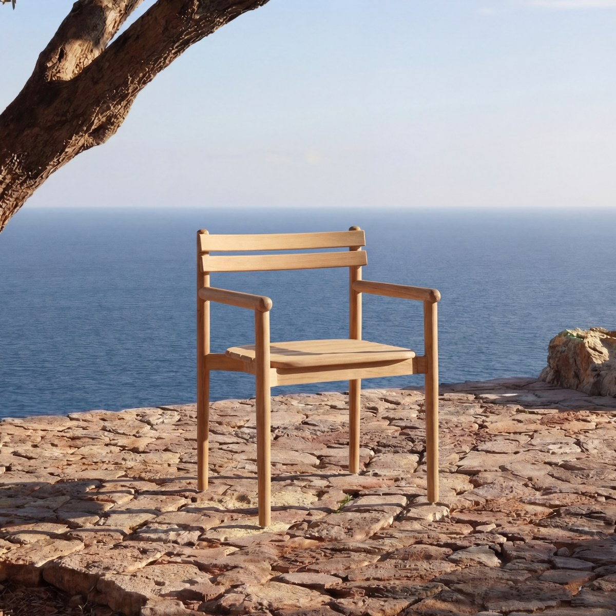Tikamoon - Tuinfauteuil in massief teak Vadim