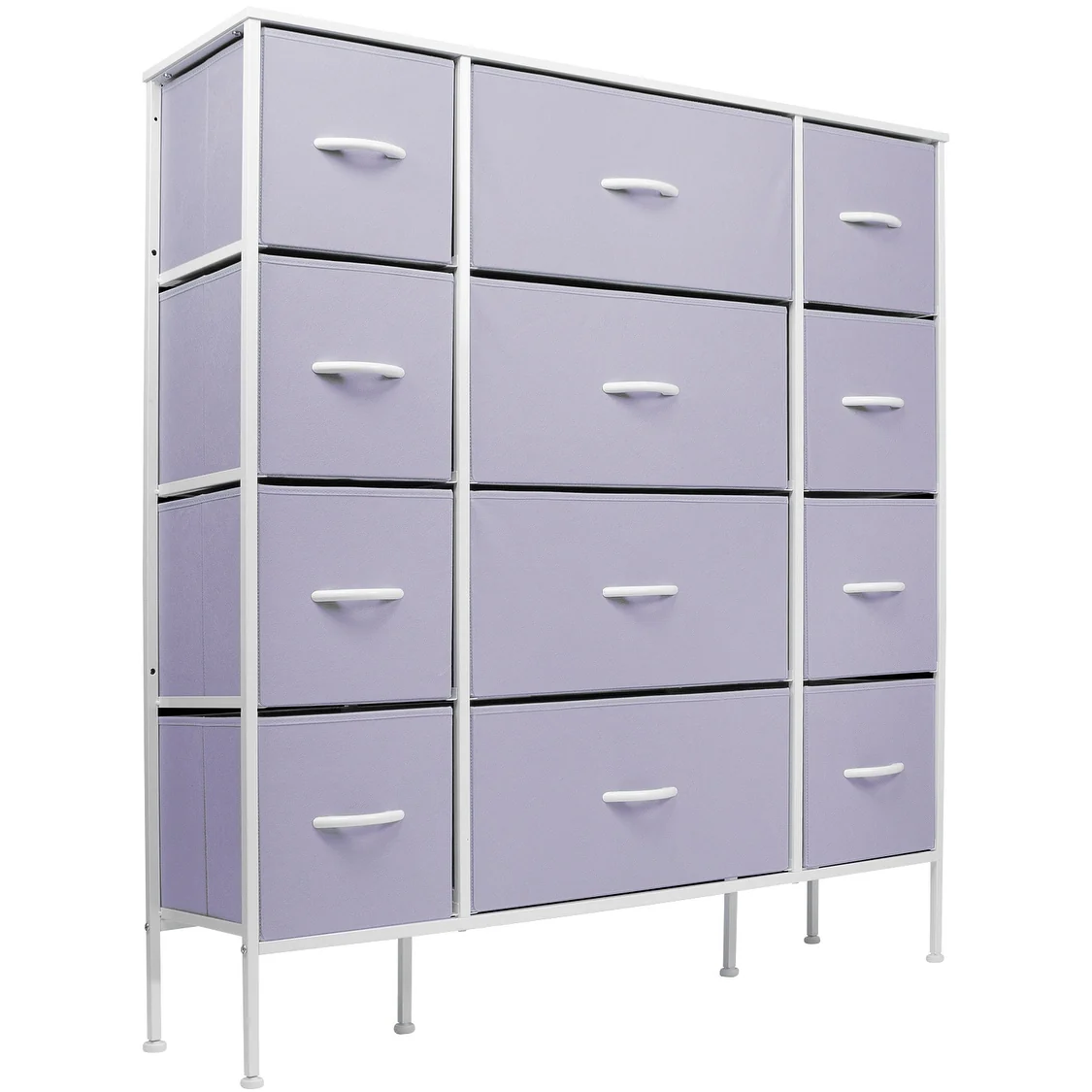 Sorbus Extra-large Steel and Fabric 12-drawer Dresser