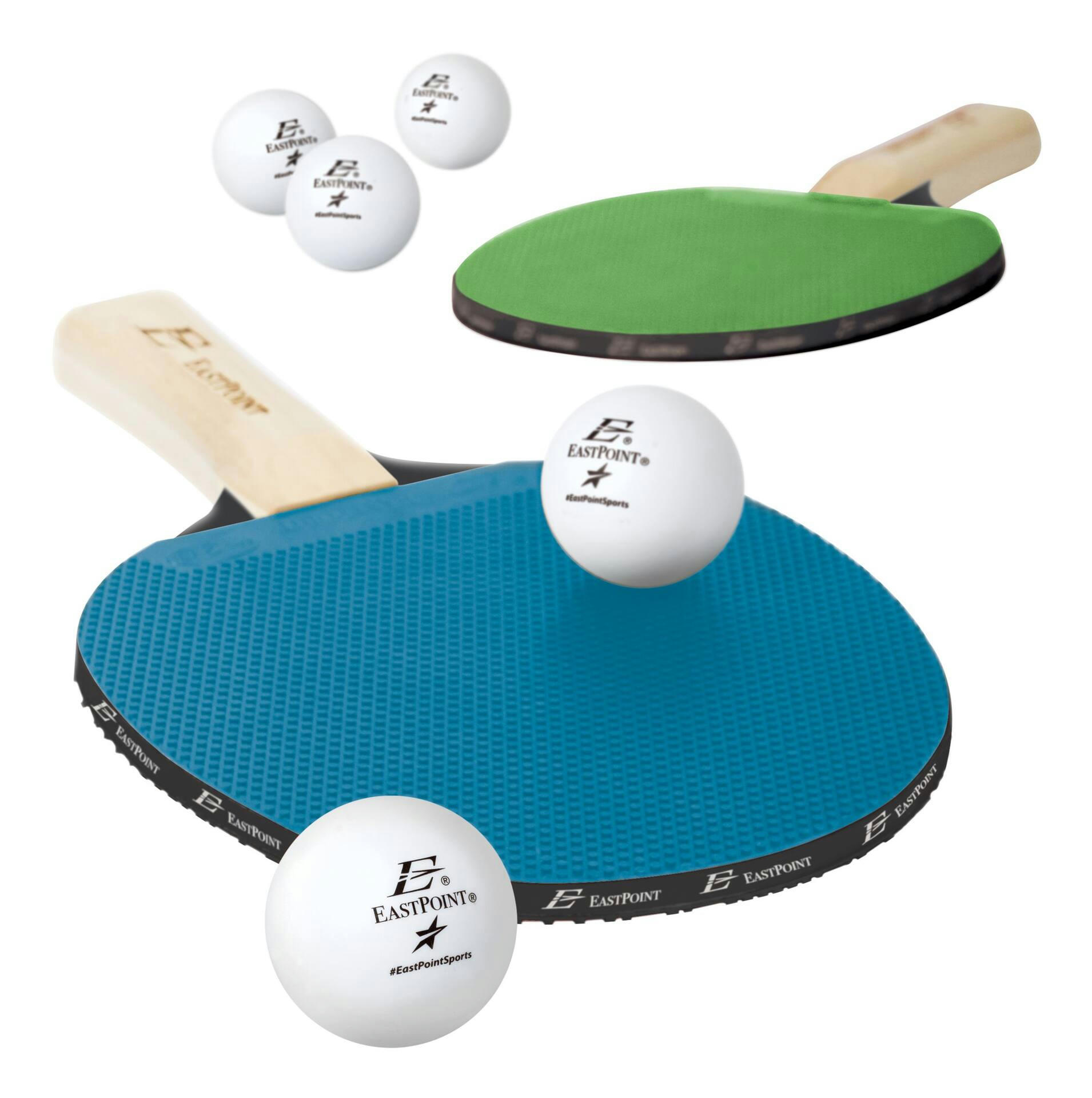 EastPoint 4-Player Table Tennis/Ping Pong Set w/ Paddles/Rackets, Balls & Organizer 11-pc