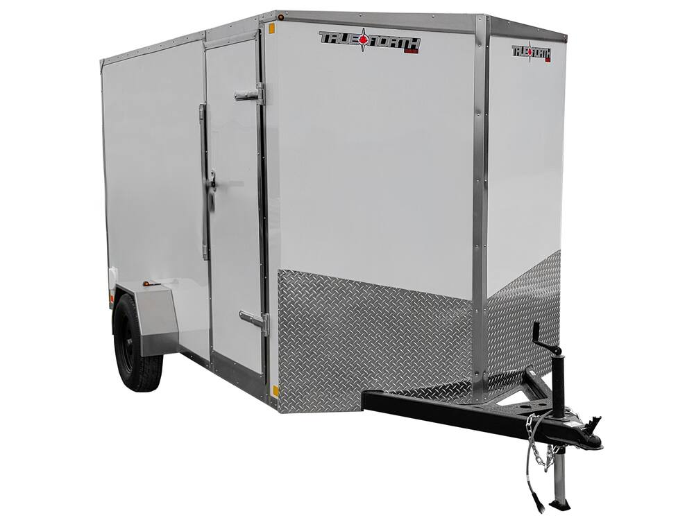True North 6-ft x 12-ft Enclosed Utility Trailer with Ramp Door