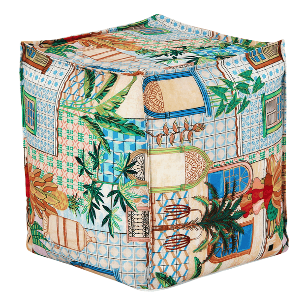 PUFF 45 CM X 45 CM SAUDADE TROPICAL
