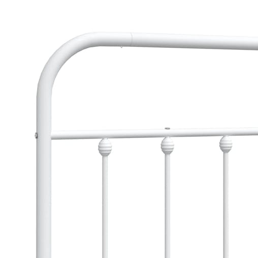 NNEVL Metal Headboard White 137 cm