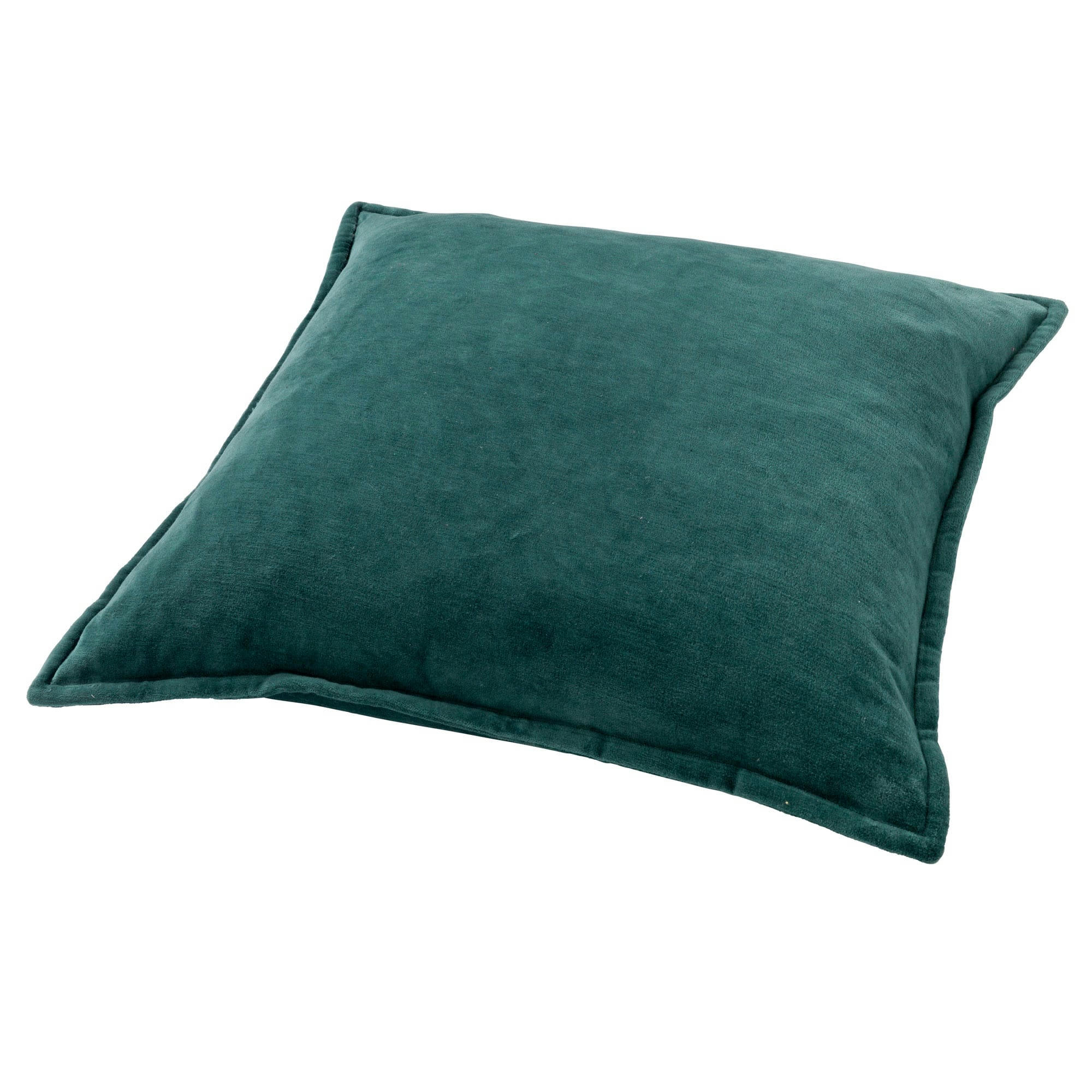 CAITH - Housse de coussin vert en velours-50x50 cm uni