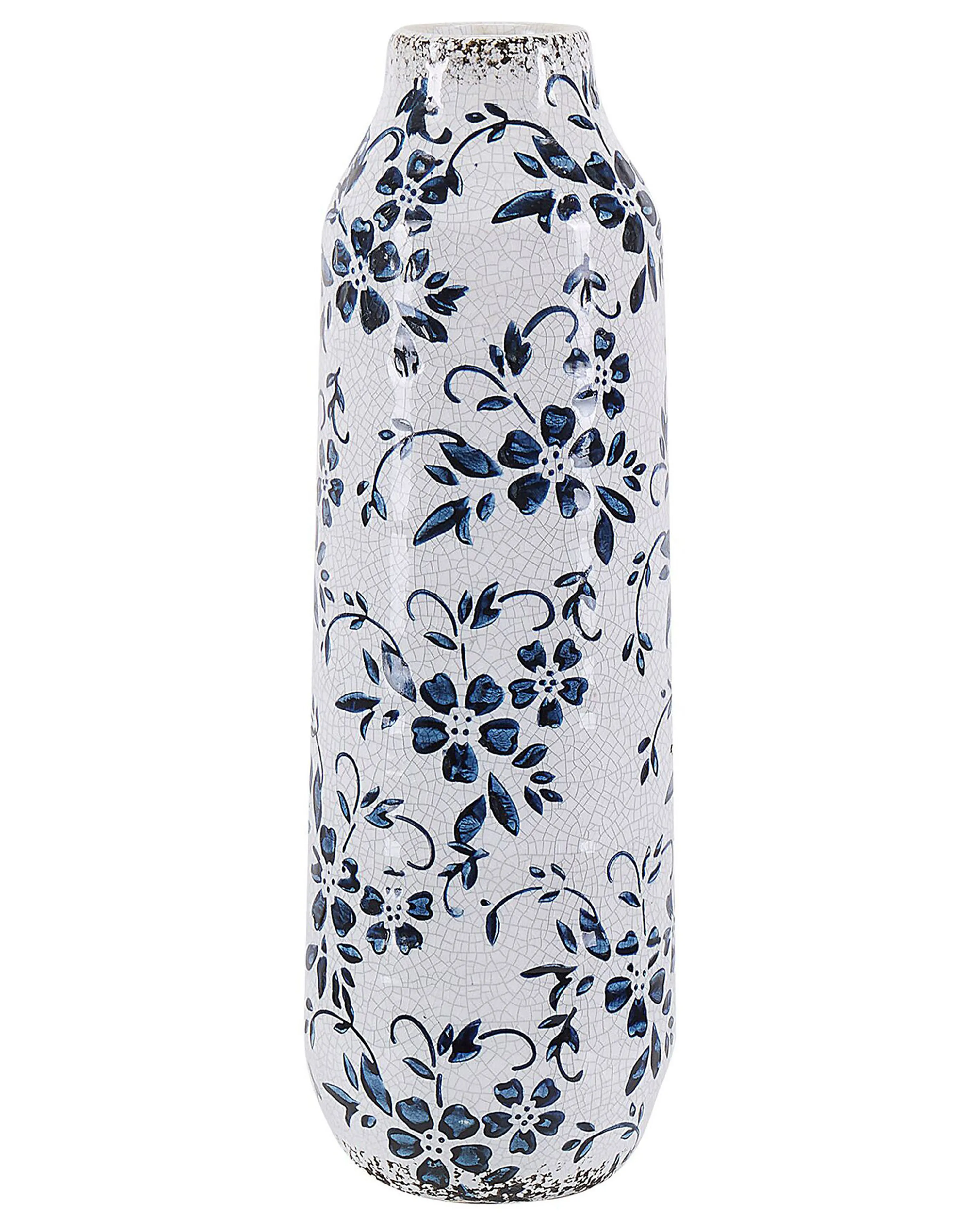 Flower Vase MULAI Stoneware 30 cm White