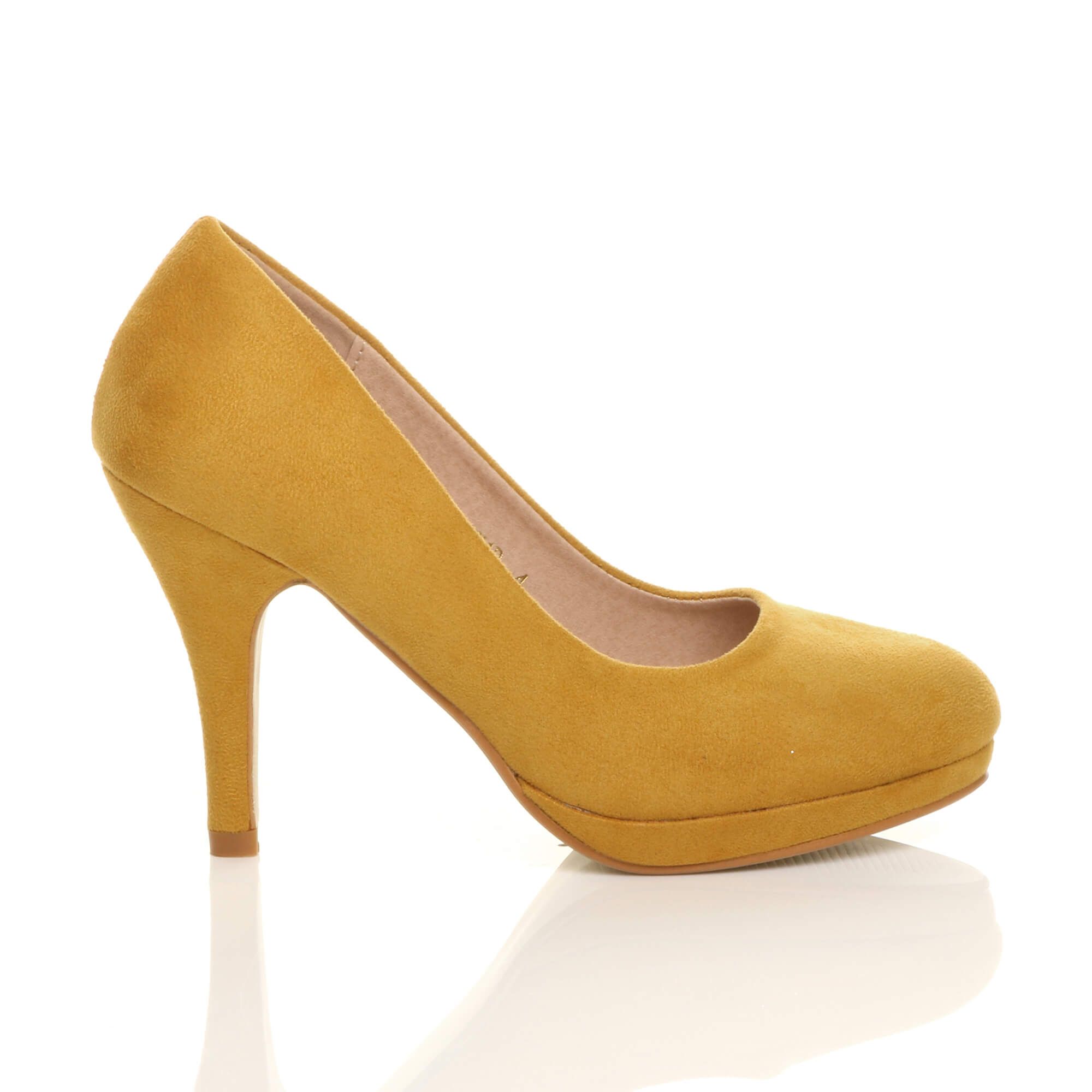 AJVANI Mid High Heel Court Shoes