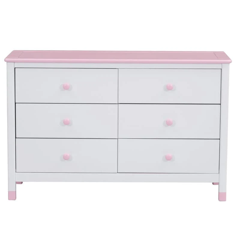 Wooden Storage Dresser with 6 Drawers,Storage Cabinet for kids