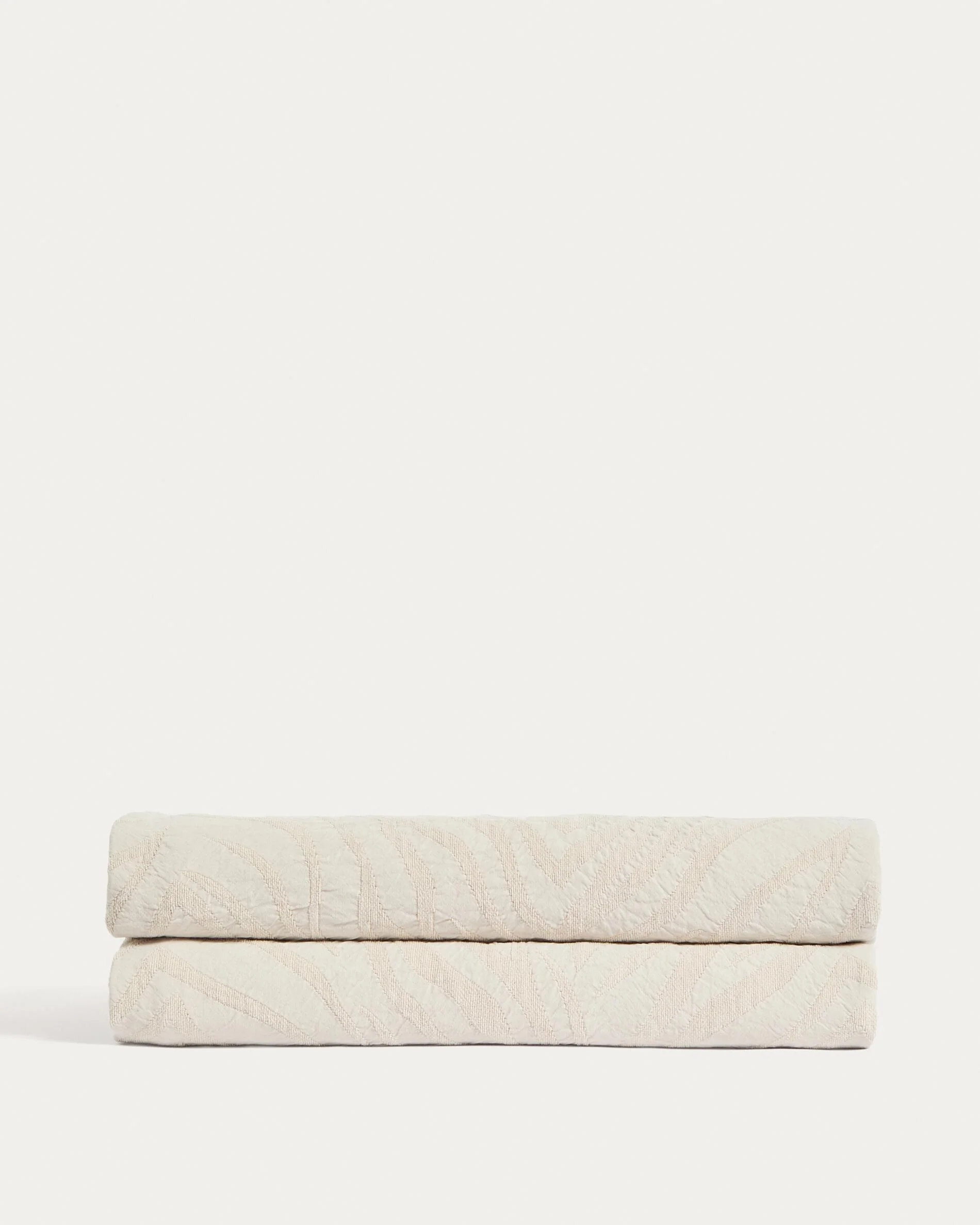 Zenti 100% cotton bedspread in double sided zebra jacquard for 90/135 cm bed