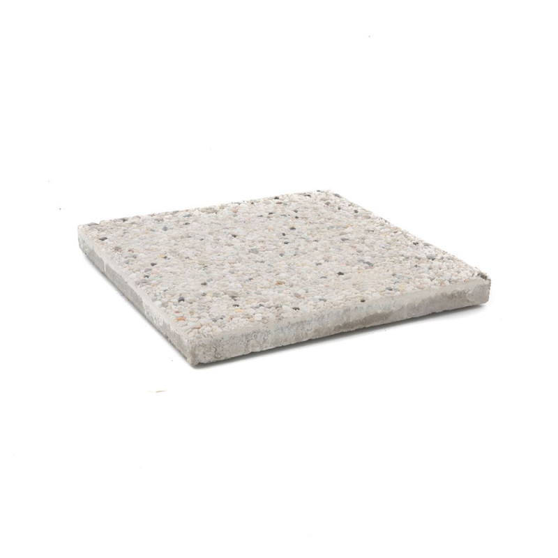 Palette 120 Dalles de terrasse Silex blanches 6/8 40 x 40 x 4 cm COBO GARDEN