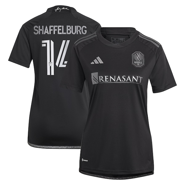 Jacob Shaffelburg Nashville SC adidas Women's 2024 Man In Black Kit Replica Player Jersey - Black/Yellow