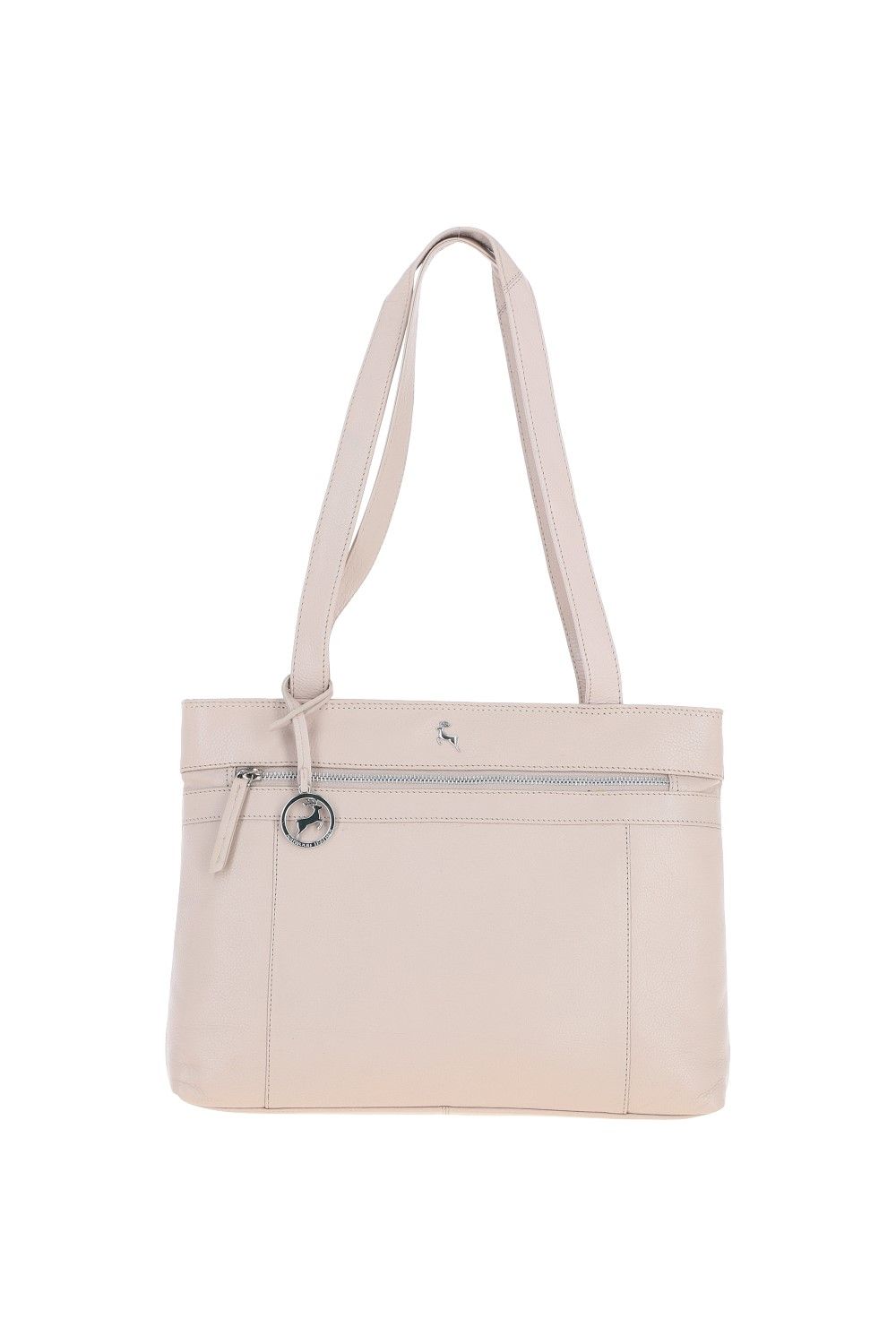 Ashwood Leather Derry' Classic Real Leather Zipped Shoulder Bag