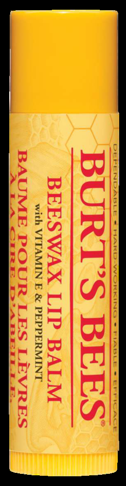 Burt's Bees 100% Natural Moisturizing Beeswax Lip Balm w/ Vitamin E & Peppermint Oil