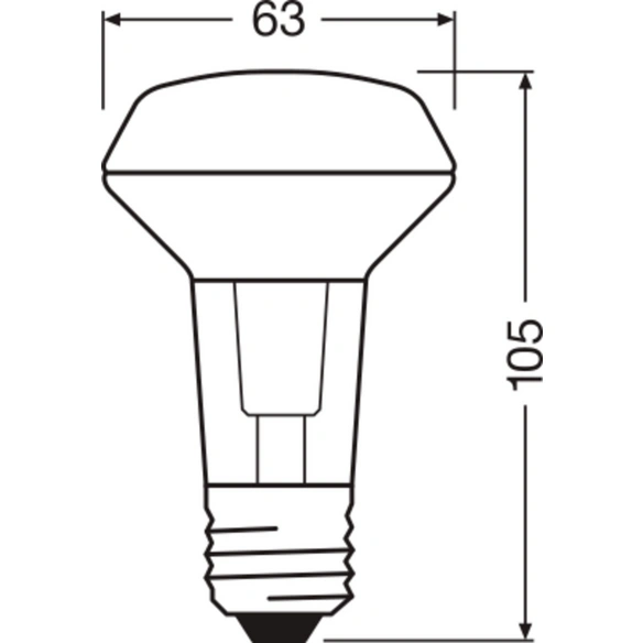 LED-Lampe »LED STAR R63«, 4,3 W, 240 V
