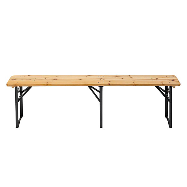 Lot de 2 bancs pliants brasserie en bois 180 cmOviala