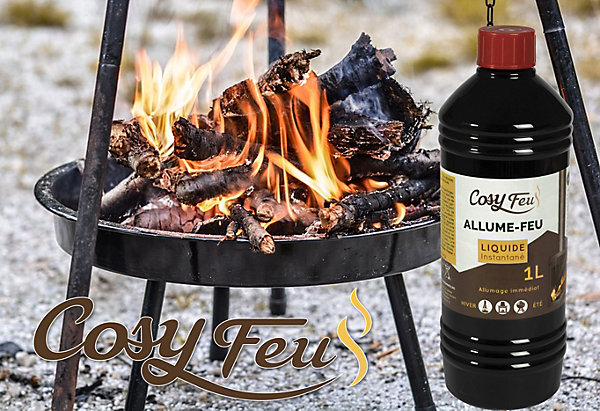 Liquide allume-feu Flam &Co en bouteille capacité 1 L