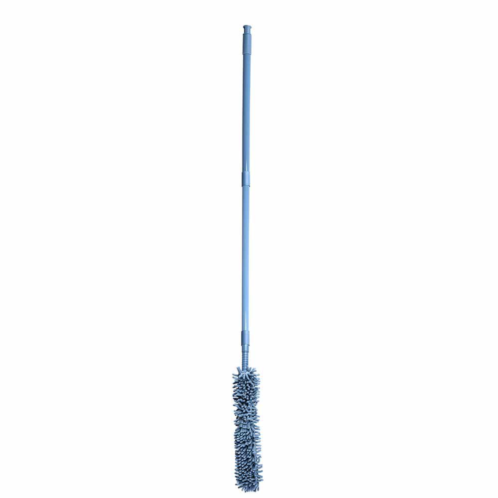Plumeau en microfibre chenille gris