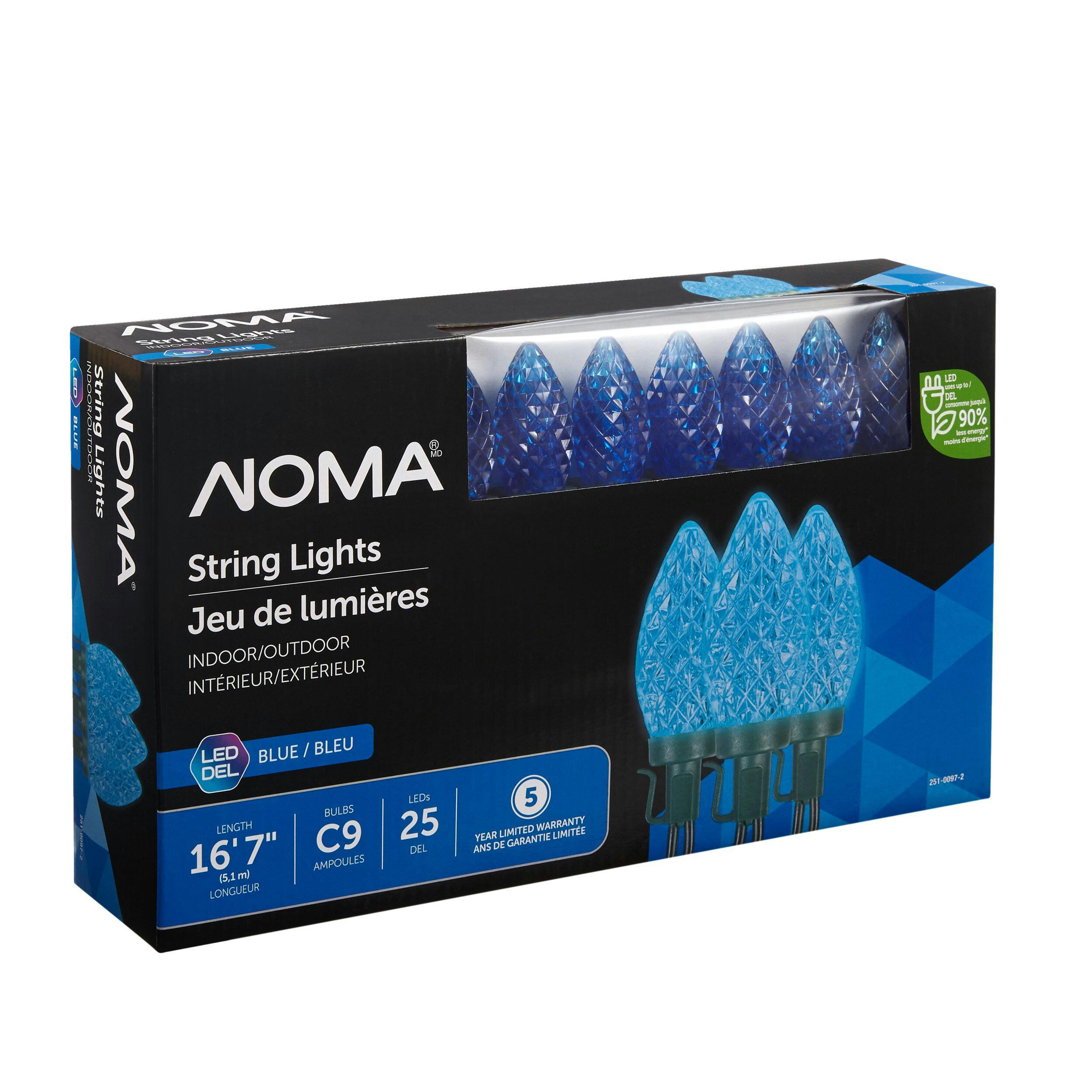 NOMA Outdoor 25 C9 LED Lights, Blue