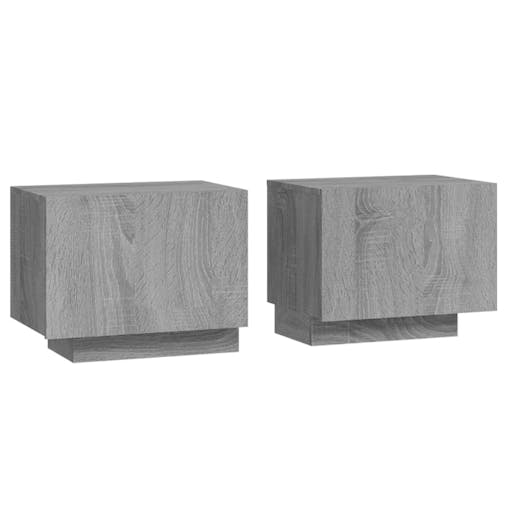 NNEVL Bedside Cabinet Grey Sonoma 100x35x40 cm Engineered Wood