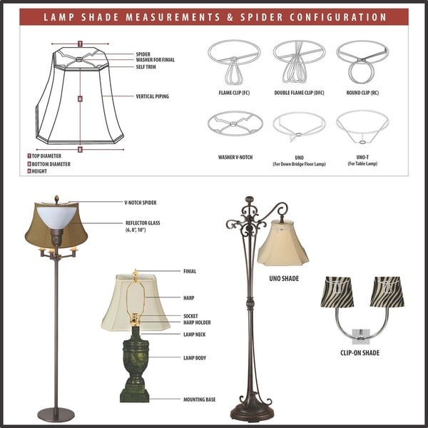 Royal Designs Hardback Empire Linen White 3 x 5 x 4.5-inch Clip-on Chandelier Lamp Shade (Set of 6)