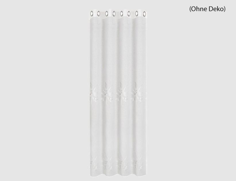 Ösenschal Miran Weiß, Silber
