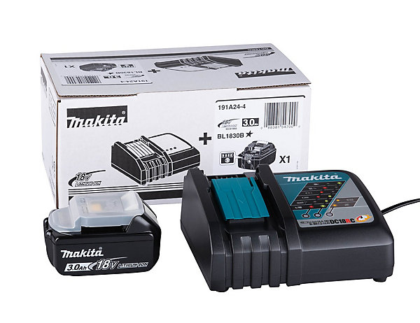 Makita PackLXT BL1830B 18 V 3,0 Ah   chargeur rapide DC18RC 191A24-4
