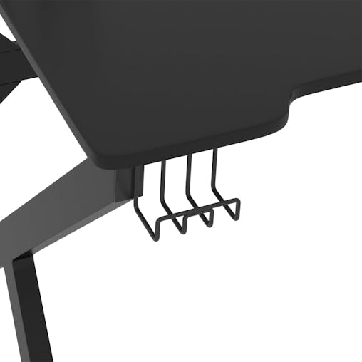 NNEVL Gaming Desk with K Shape Legs Black 90x60x75 cm