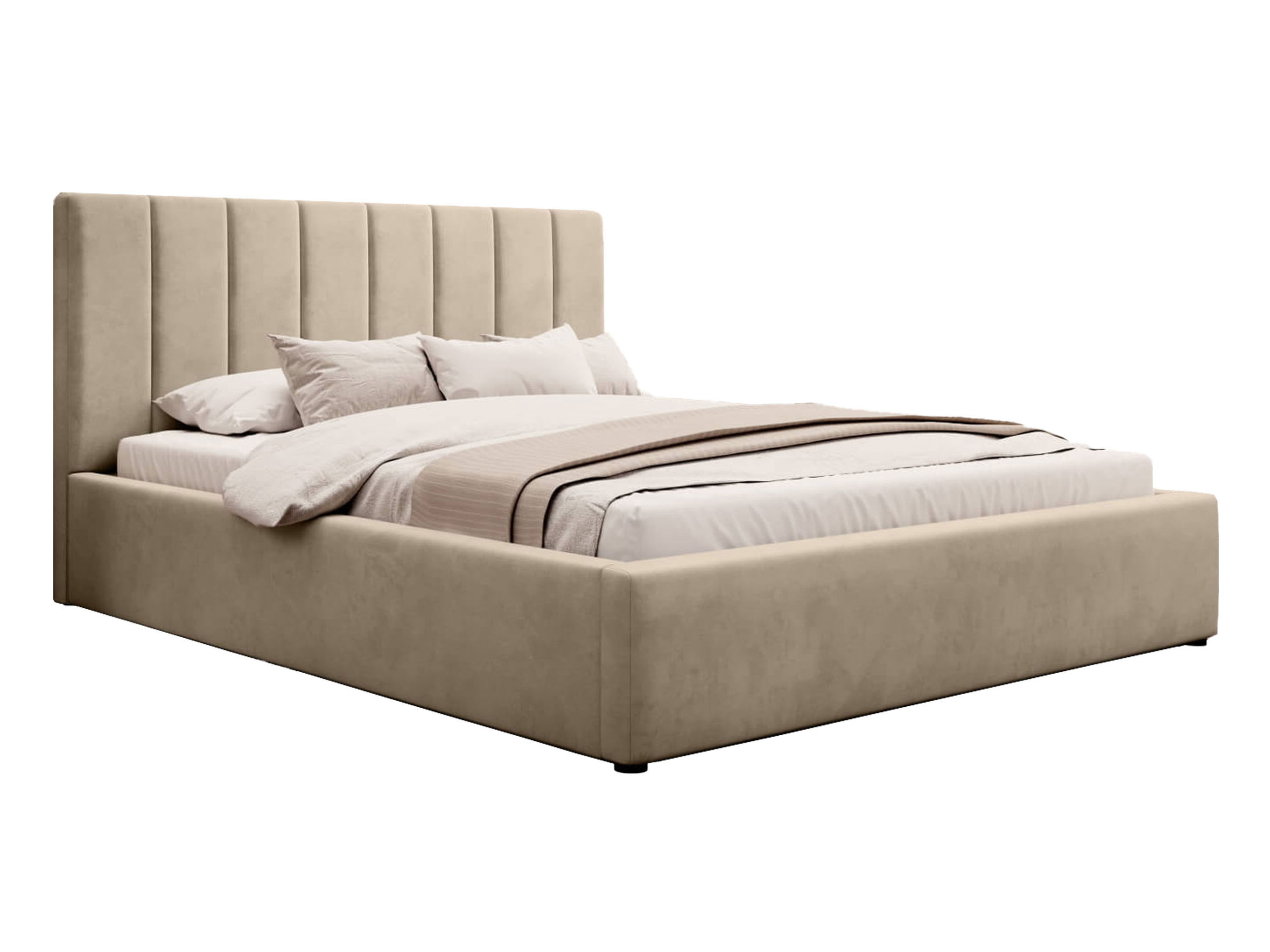 Łóżko tapicerowane z poj. SFG0116B P | 120x200 | Welur | Beż
