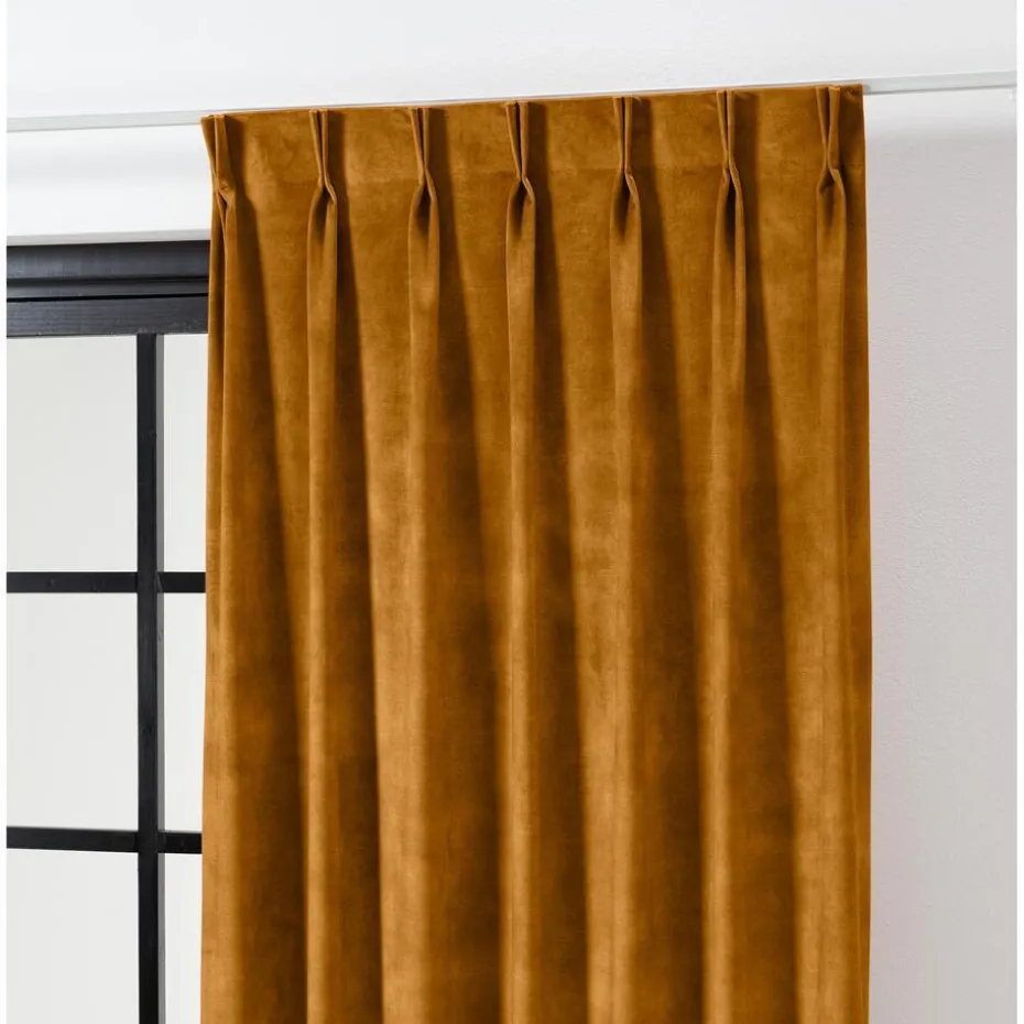 Kwantum Vouwgordijnen | Isolerende Gordijnen | Gordijn Rosy  Oker