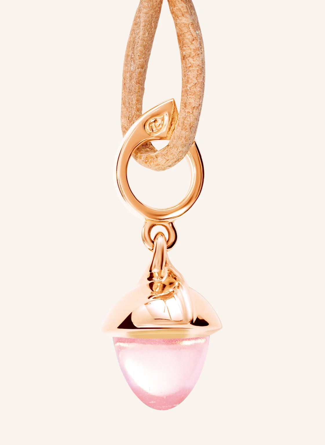 TAMARA COMOLLI Anhänger MIKADO ANHÄNGER FLAMENCO ROSENQUARTZ 18K Roségold