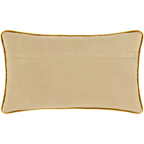 The Curated Nomad Embroidered Lion Lumbar Throw Pillow