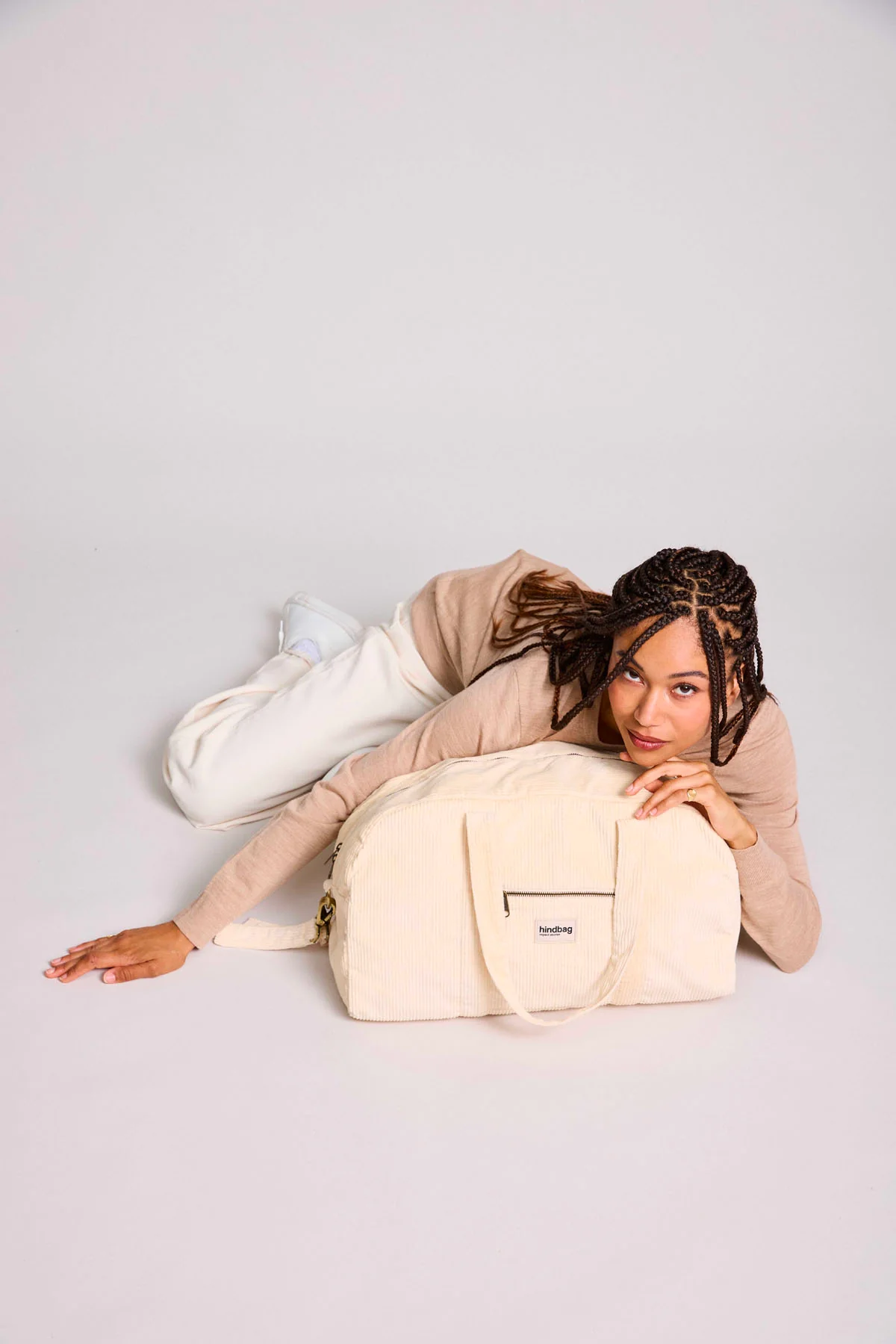 Sac à langer Basile Velours Beige