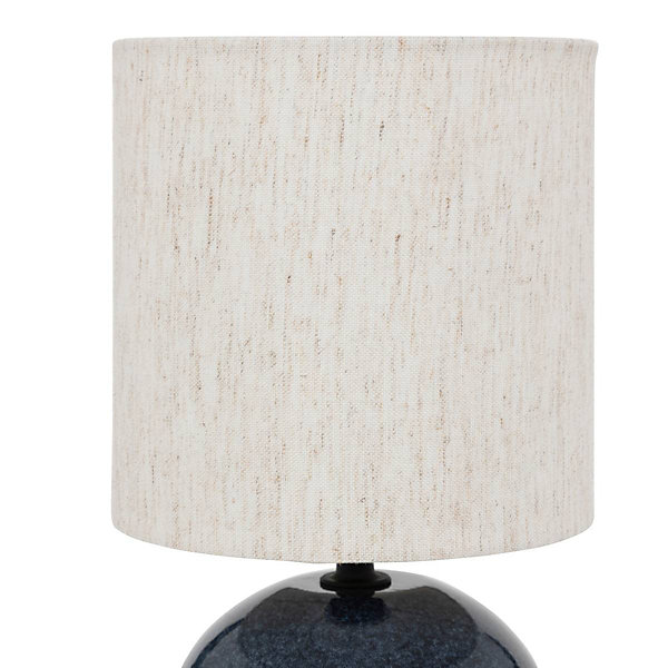 Lampadaire arc Gaia en coton H26,5cm bleu - Atmosphera