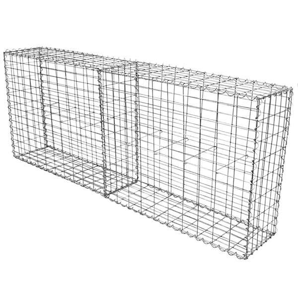 Lot de 2 Paniers de Gabions 100cm x 80cm x 30cm
