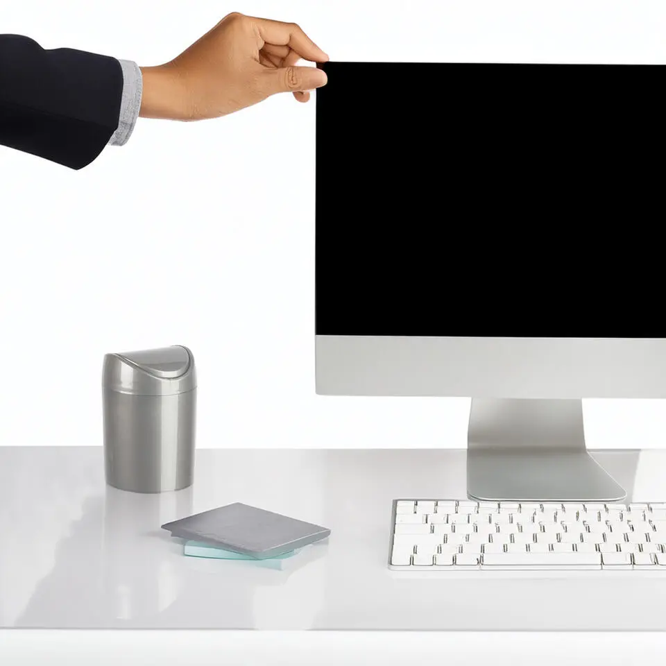 Plasticforte Mini prullenbakje - zilvergrijs- kunststof - 1.4L