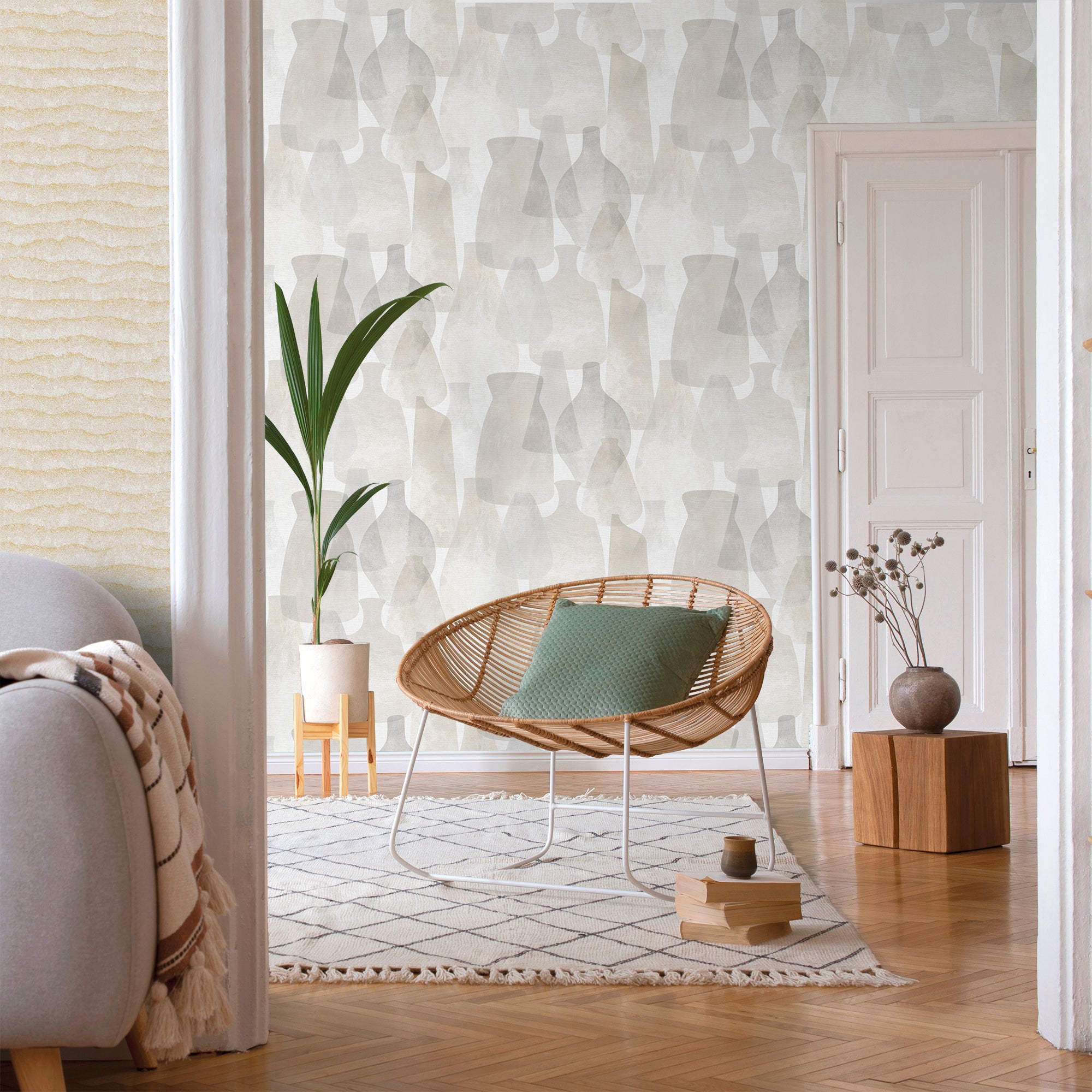 Sanders & Sanders behang aardewerk beige - 53 cm x 10 m - 640074