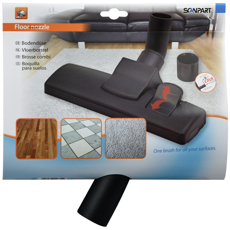 Brosse combinée pour aspirateur
