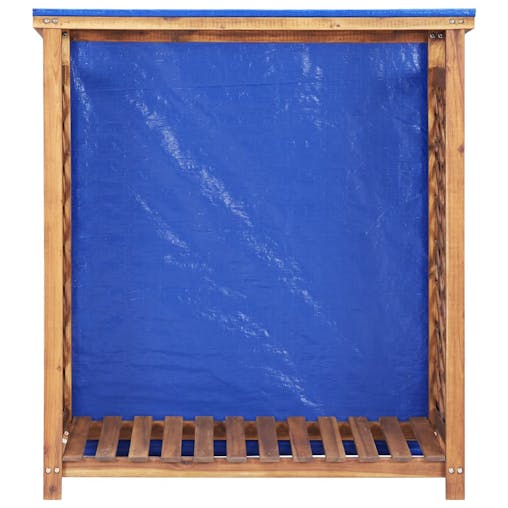 NNEVL Firewood Storage Shed 105x38x115 cm Solid Acacia Wood