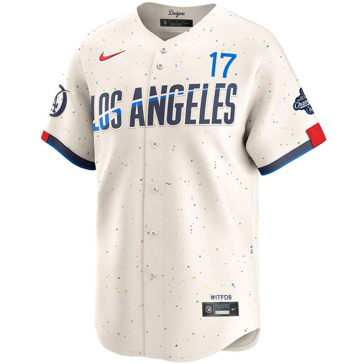 Shohei Ohtani Los Angeles Dodgers Nike 2025 World Series Champions Home Limited Jersey - Cream