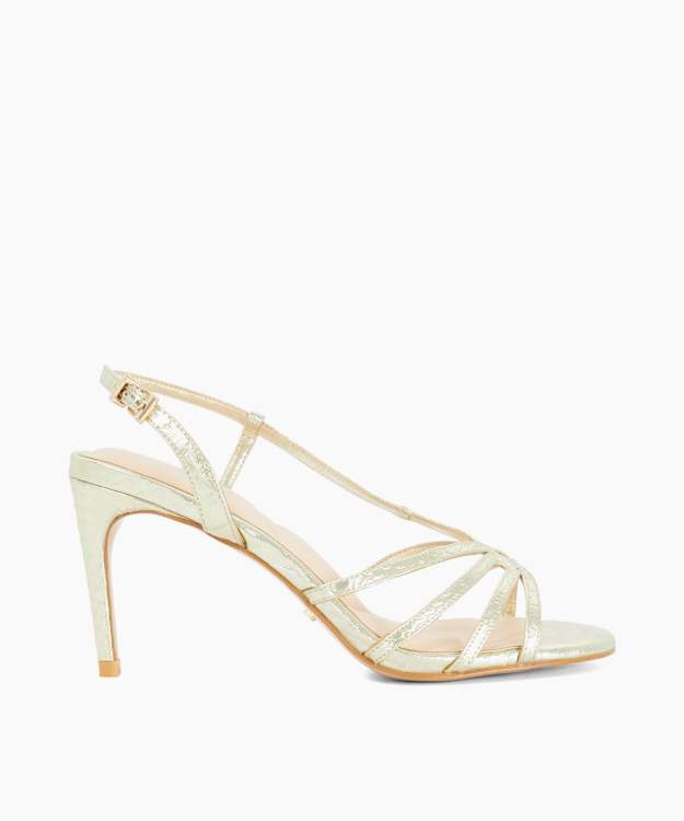 Morning Gold - High Heel Strappy Sandals