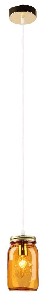 Lampa wisząca chromowana-pomarańczowa JARS 1xE14x40W Candellux