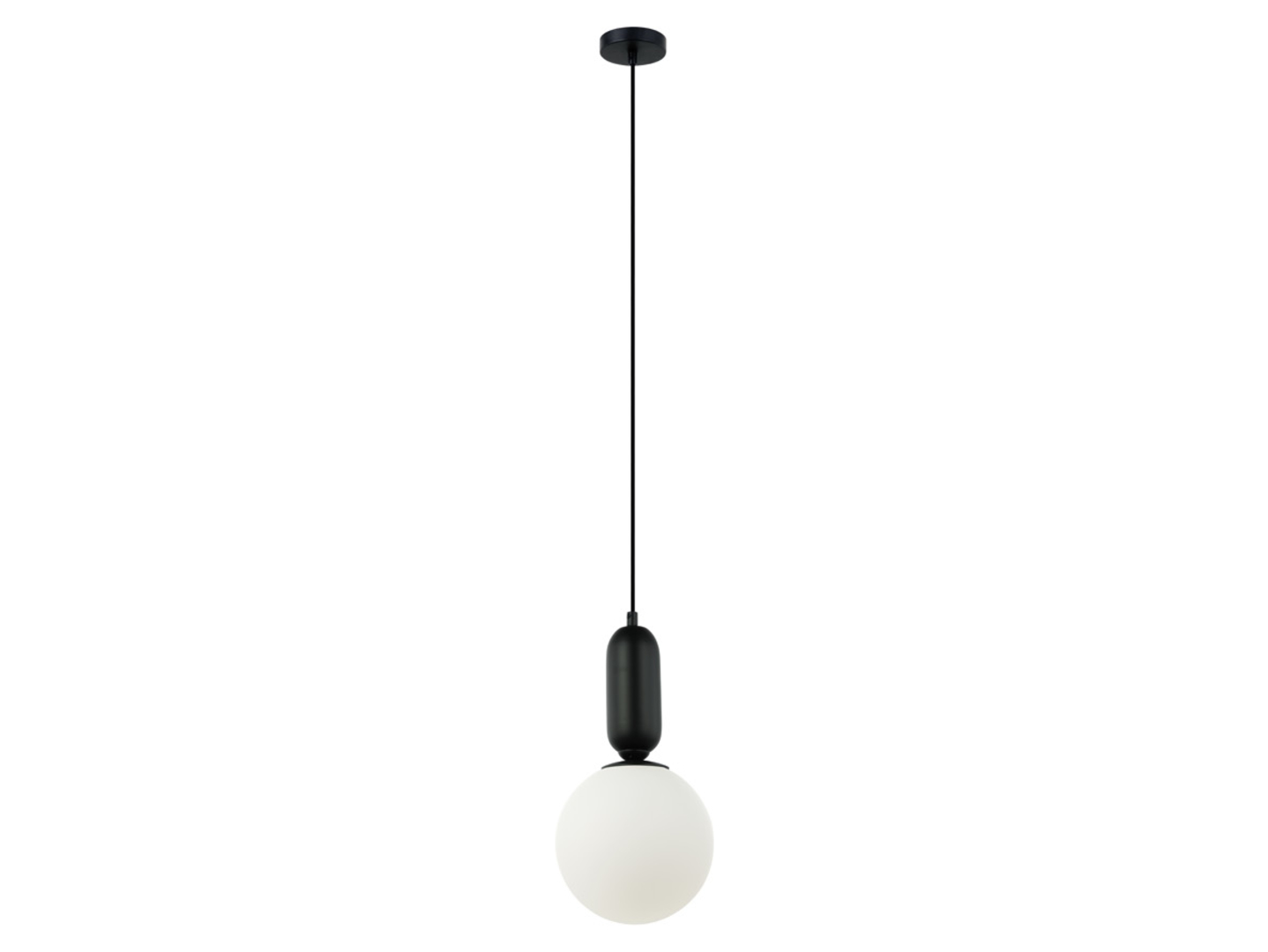 Lampa wisząca Aldera stalowa czarna