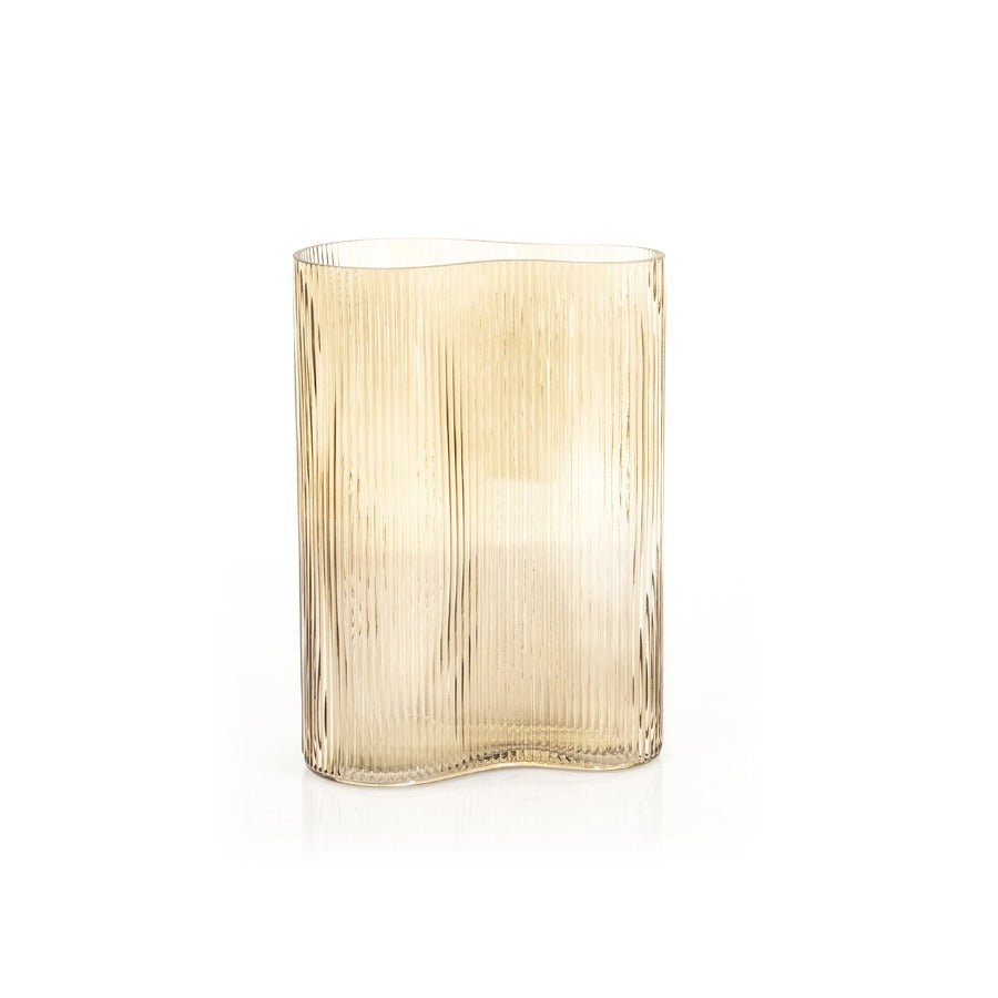 FurniLux Riba 5 vaas - Brown - 18.5x12.3x20 cm